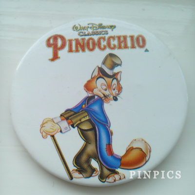 Button - Pinocchio - Walt Disney Classics - Honest John