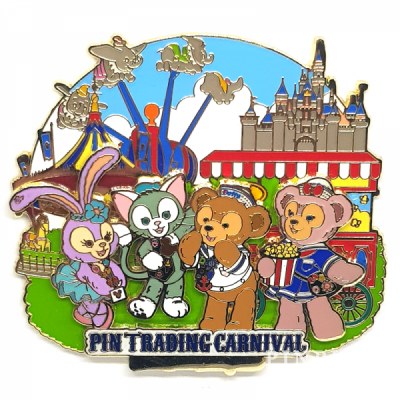 HKDL - Duffy Bear, ShellieMay, StellaLou and Gelatoni - Pin Trading Carnival 2018 - Castle - Dumbo Ride - Jumbo