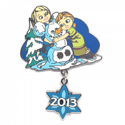 DLP - Mickey as Olaf with Anna and Elsa - Frozen - Pin Trading Event - It All Started with a Mouse