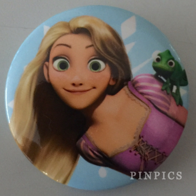 DS - Cast Member - know your Disney button – Rapunzel and Pascal