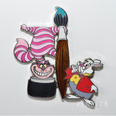 DSSH - Cheshire Cat and White Rabbit - Animation Celebration - Paint Brush