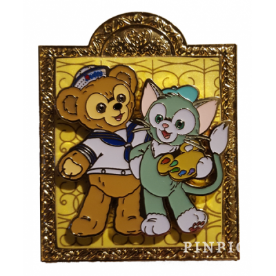 HKDL - Duffy with Gelatoni in Gold Frame