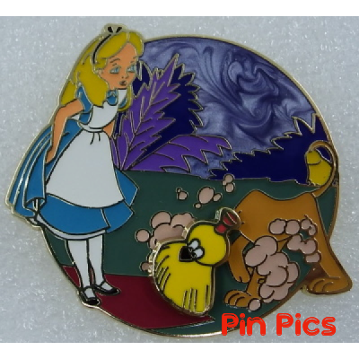 UNCAS - Alice and Broom Dog - Alice in Wonderland
