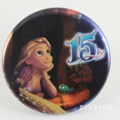 TDS 15th Anniversary - The Year of Wishes - Pin and Button set - Rapunzel button only