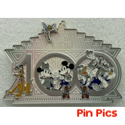 Mickey, Minnie, Donald, Daisy, Pluto, Goofy, Chip, Dale and Tinker Bell  - Disney 100 - Mini Jumbo