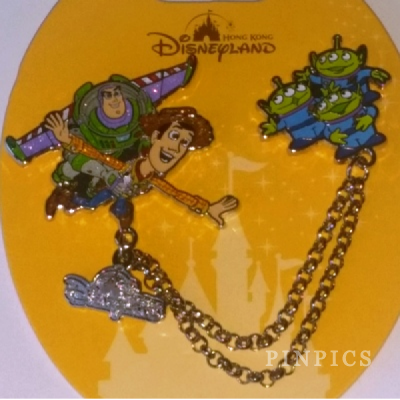 HKDL - Woody, Buzz and Little Green Men - Toy Story - Chain