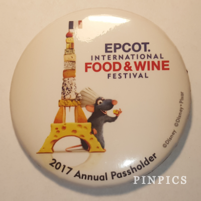 WDW - 2017 EPCOT International Food and Wine Festival AP Remy Eiffel Tower Button
