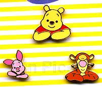 JDS - Pooh, Tigger & Piglet - Poohs Fun Ride - Mini 3 Pin Set