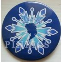 Button - Frozen Snowflake Design with Elsa
