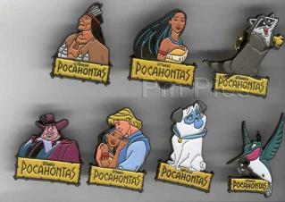 Disney's Pocahontas 7 Pin Set (Sedesma)