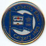 Labatt Flag in Circle - Calgary 1988