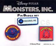 Japan Theater - Monsters Inc - 3 Pin Set