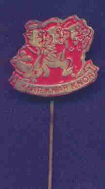 The Three Little Pigs Stick Pin Red