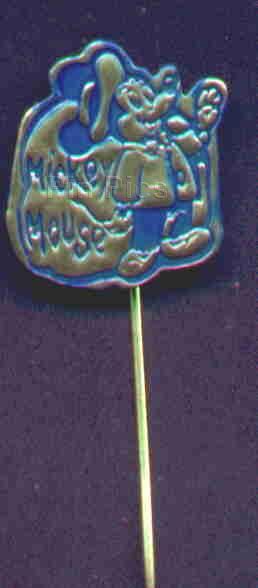 Mickey Mouse Stick Pin Blue