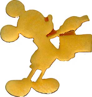 DS - Mini Gold Mickey Mouse Silhouette with Clapboard