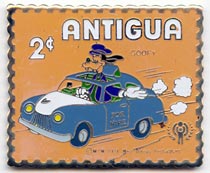 Postal Service Stamp Reproduction Series - Antigua Goofy Taxi Driver