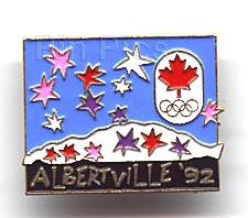 Albertville 1992 Stars on snowfield abstact.