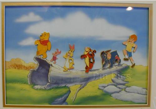 Disney Gallery - Pooh's Adventure Framed Set (7 Pins)