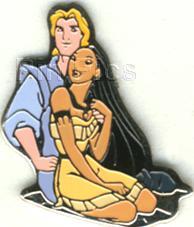Pocahontas and John Smith - pin from Europe