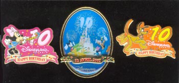 DLRP - 10th Anniversary (Minnie & Pluto) 3 Pin Set