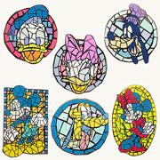 Disney Auctions - Mickey, Minnie, Pluto, Donald, Daisy and Goofy - Fab 6 - Mosaic - Set