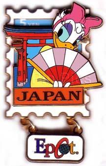 EPCOT Stamp Pin Series #7 - Japan (Daisy)
