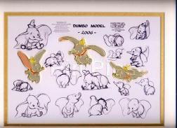 Dumbo 60th Anniversary Model Sheet Pin Set
