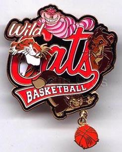 WDW - Shere Khan, Cheshire Cat, Scar, Lucifer - Wild Cats Basketball - The Big Pin Game