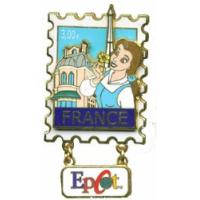 EPCOT Stamp Pin Series #9 - France (Belle)