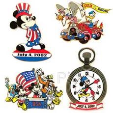 Disney Auctions - Mickey & Friends Patriotic - July 4, 2002 Set