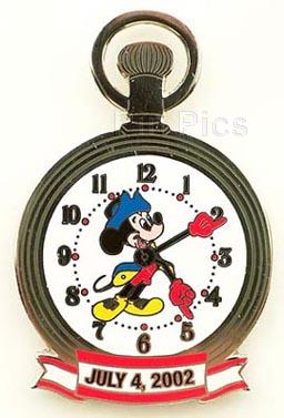 Disney Auctions - Minuteman Mickey Mouse - Pocket Watch - July 4th, 2002