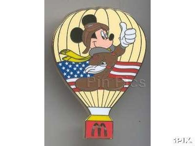 Bootleg - Patriotic Mickey Hot Air Balloon (Yellow)