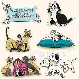 Disney Auctions - Cats and Dogs Pin Set