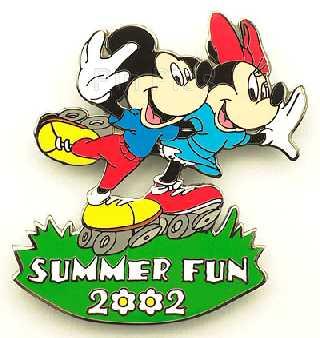 Disney Auctions - Summer Fun 2002 (Skating Mickey and Minnie)
