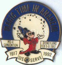 Lions Club - Sorcerer Mickey - Disneyland Convention - Magic Time in Anaheim - 1992