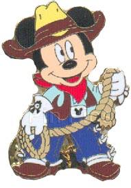 Japan - Mickey Mouse - Cowboy - Blue Pants & Red Scarf