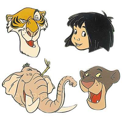 Disney Catalog - Jungle Book Boxed Pins #1 (Character Heads)
