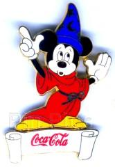 Fantasia Sorcerer Mickey Coca-Cola Large Pin