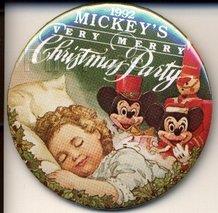 Button - WDW - Cast Member - 1992 Mickey's Very Merry Christmas Party