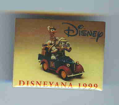 WDW - Mickey, Donald, Goofy - Disney Gallery Event Piece Pin 1999 Disneyana Convention