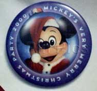 Button - Mickey's Very Merry Christmas Party 2000