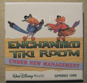 Button- WDW - Enchanted Tiki Room - Under New Management Pre-Opening