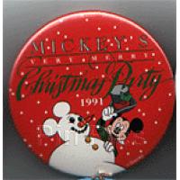 Button - 1991 Mickey's Christmas Party