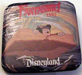 Button - DLR - Dated 1992 Sorcerer Mickey Fantasmic Disneyland