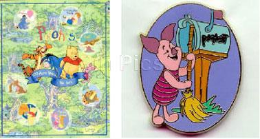 DIS - Piglet Winnie the Pooh 100 Acre Wood Series - Background Illustration