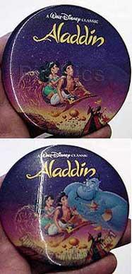 Button - DS - Aladdin & Jasmine & Genie Lenticular