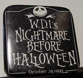 Button - WDI - Imagineering Nightmare Before Christmas Halloween Party 1993