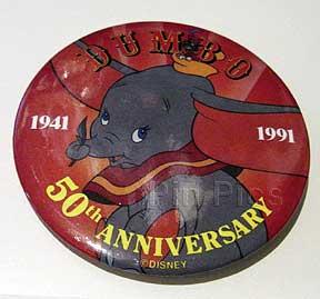 Button - DL - Dumbo 50th Anniversary Button