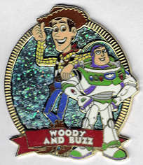 JDS - Woody & Buzz Lightyear - Glitter Ovals