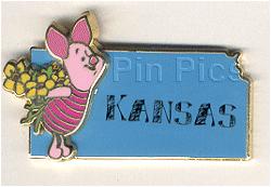 State Character Pins (Kansas/Piglet)